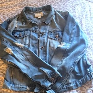 Denim Distressed Jacket